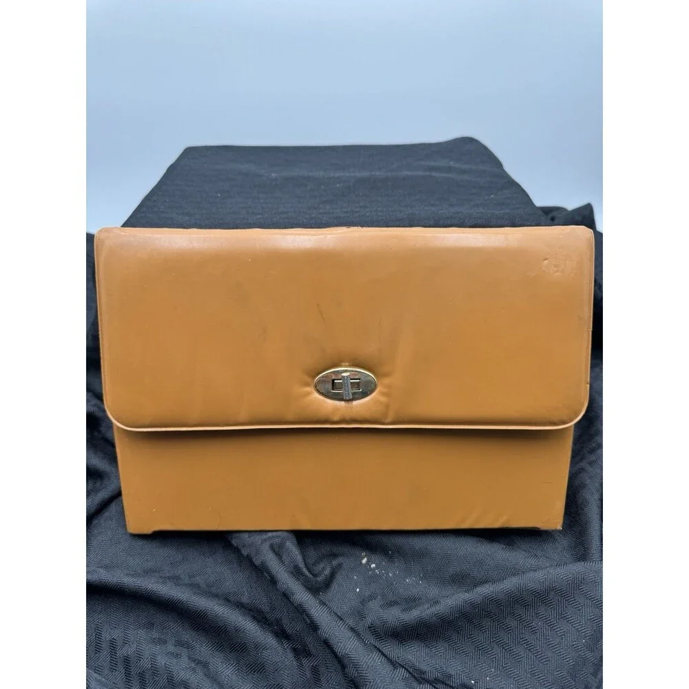 VTG Underwriters Laboratories Cosmetic Lighted Makeup Mirror Travel Case Vanity